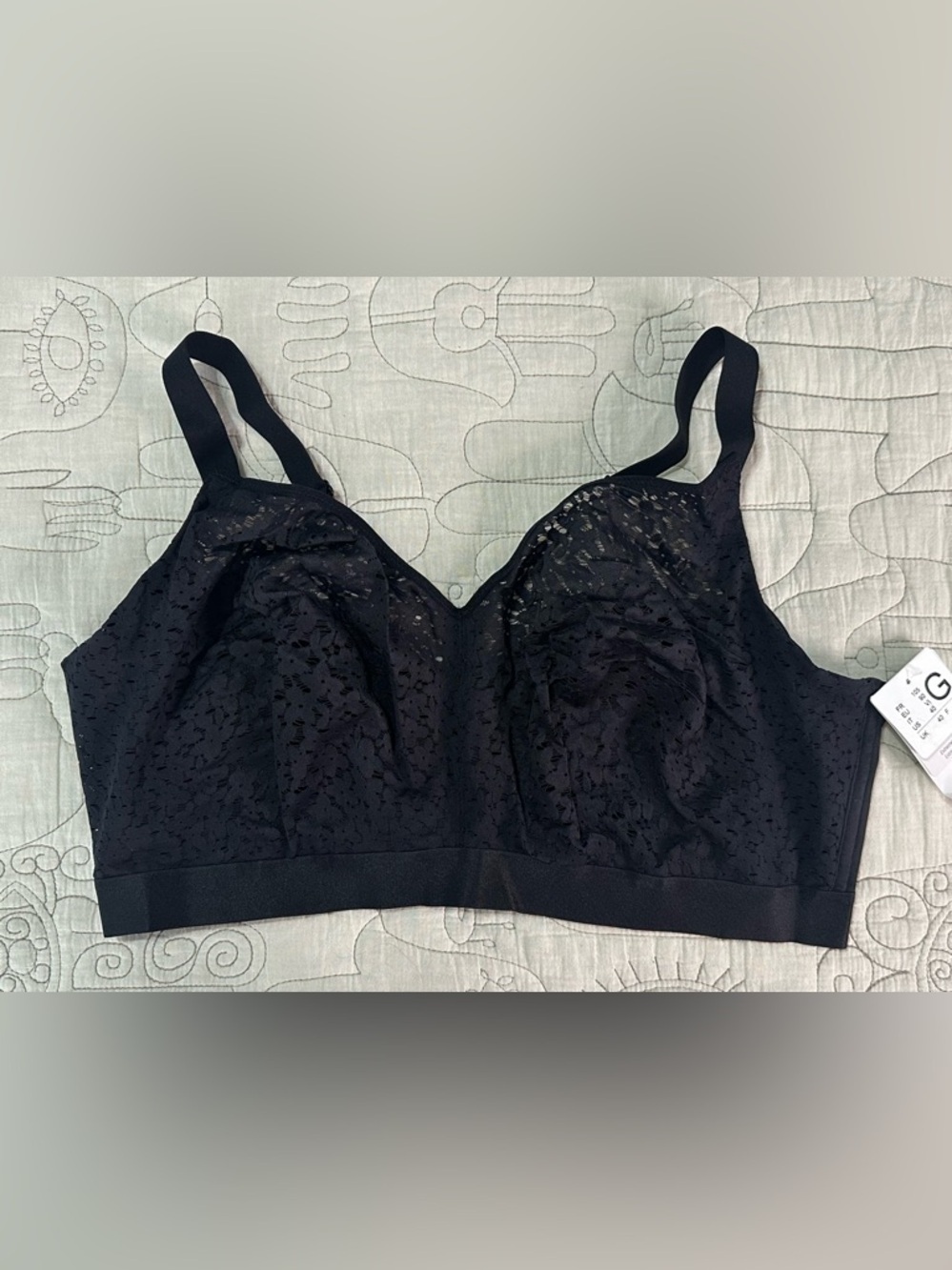 Chantelle Norah Comfort Supportive Wirefree Bra Black 40DDDD C13F80-011 - Picture 4 of 8